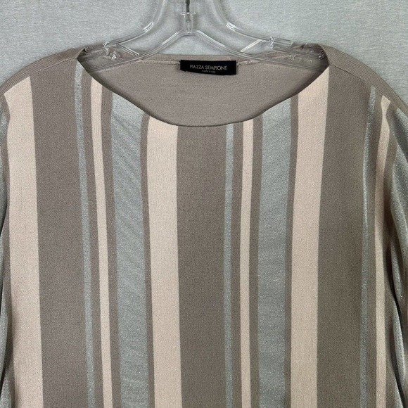 Piazza Sempioni Wool Silk Sweater Women Sz 10 Italian Quality Quiet Luxury - Picture 5 of 16